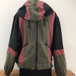 SUPREME multicolor silk/polyester hooded jacket.